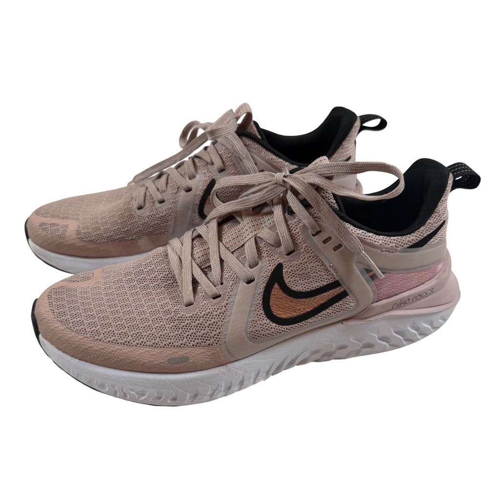 Nike Legend React 2 Plum Chalk Metallic Gold Running Shoes AT1369-200 Womens 9.5